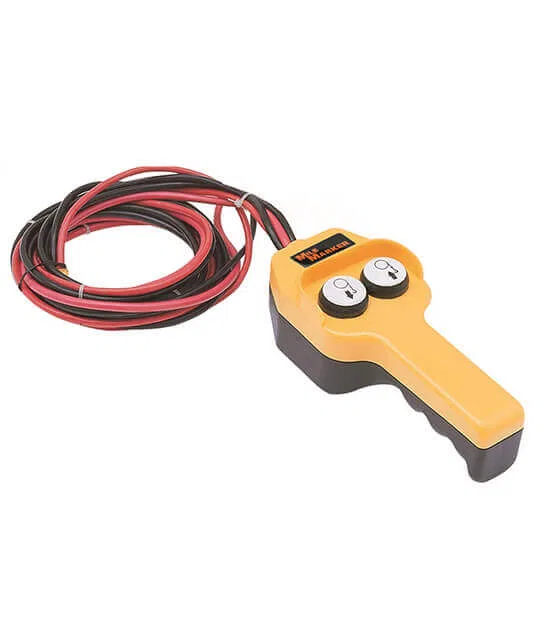 76-50100-20 – MILEMARKER Winch Remote Hand Held Controller, For PE2000 Winch Hard Wired 8 Foot Connector Cable Yellow